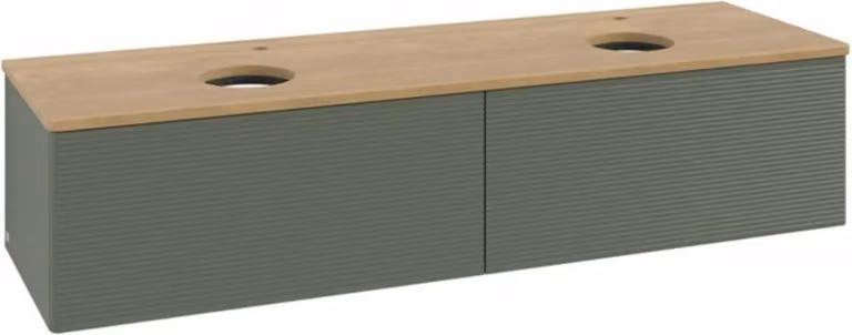 V&B Mobiletto con struttura frontale, con illuminazione Antao 160x50cm, HL, WBP hon. Oa, le gre. m Lac