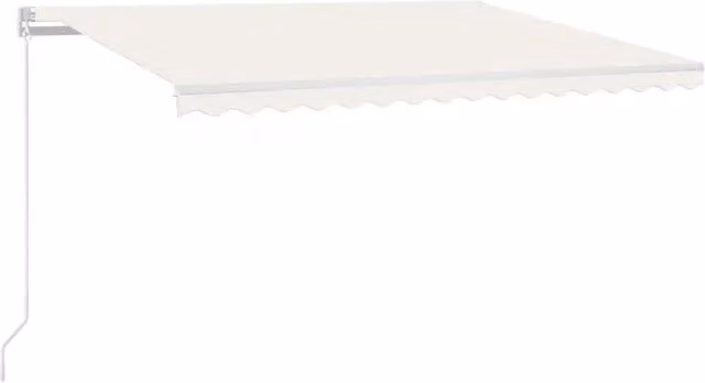 Tenda da Sole | Tenda parasole Retrattile Manuale con LED 400x300 cm Crema