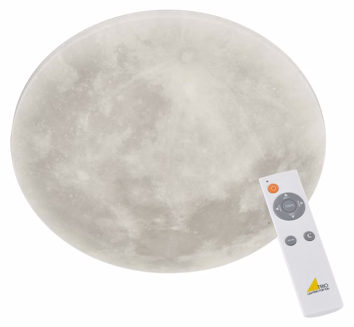 Pannello luminoso a LED Lunar, in acrilico, con motivo lunare, 22W, dimmerabile, con telecomando