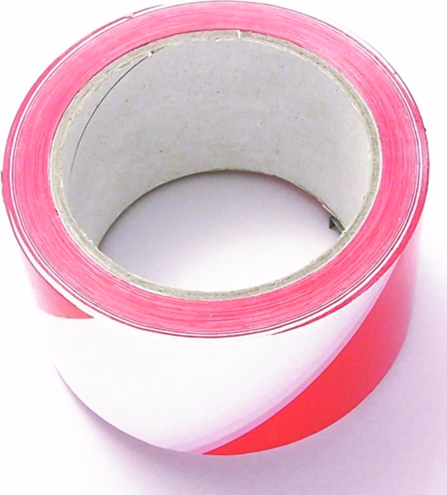 Nastro barriera rosso/bianco 80mmx100m ad anello