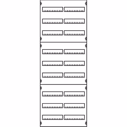 Striebel e John 2V5A Modulo per apparecchi a incasso in serie, interasse 125 mm, 9RE / BH5, 2FB 2CPX037666R9999