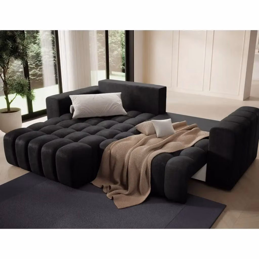 Divano ad angolo convertibile DORY MEUBLORAMA grigio con contenitore e funzione letto, lato sinistro, L: 250 cm – 2
