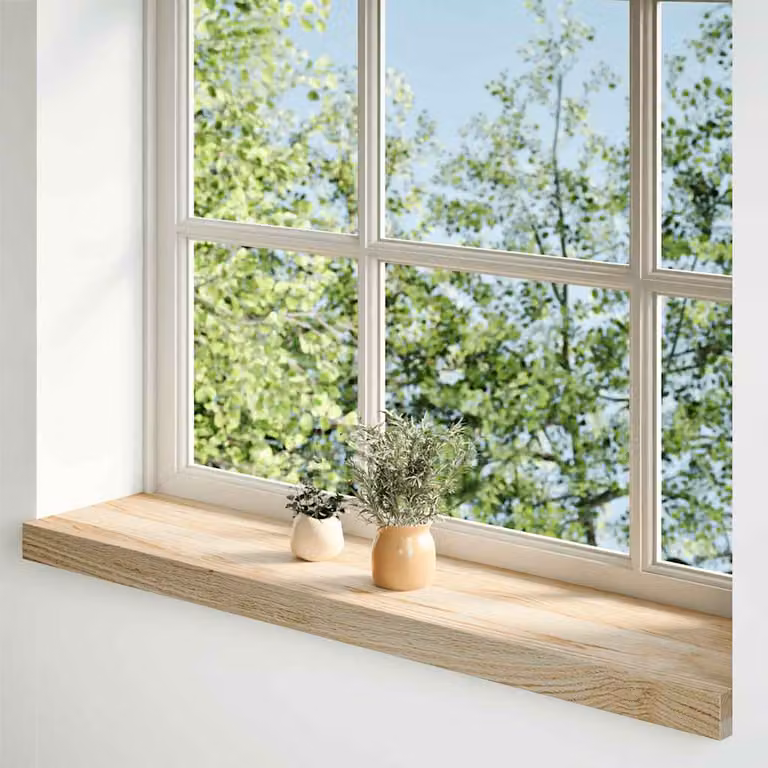 vidaXL Davanzali 2 pz Non Trattati 70x20x2 cm Legno Massello di Rovere