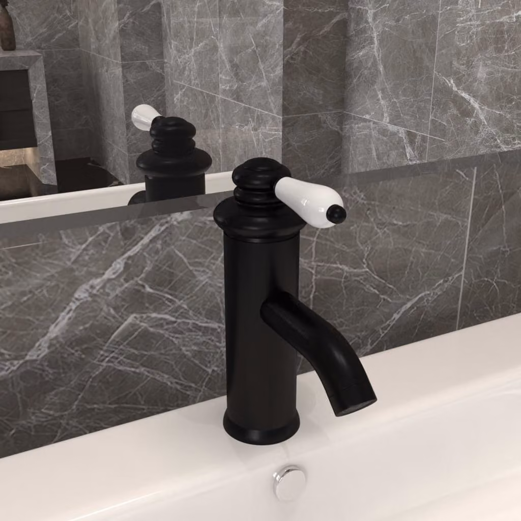 The Living Store Miscelatore per lavabo nero 130x180 mm