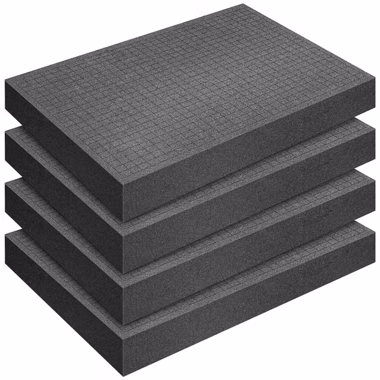 Omgoods - Set di 4 inserti in schiuma a griglia per custodie per utensili