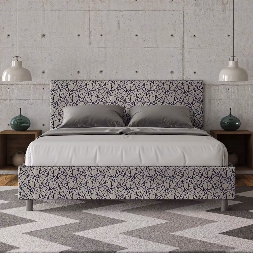 Letto Matrimoniale Adele Era 09 Blu GIORDANOSHOP L/P: 160 x 200 cm – 2