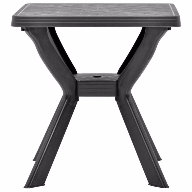 vidaXL Tavolo da bistrot antracite 70x70x72 cm plastica