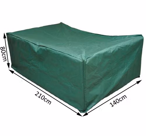 Telo di copertura per mobili da giardino Outsunny in poliestere verde scuro L 210 cm x P 140 cm x H 80 cm – 2