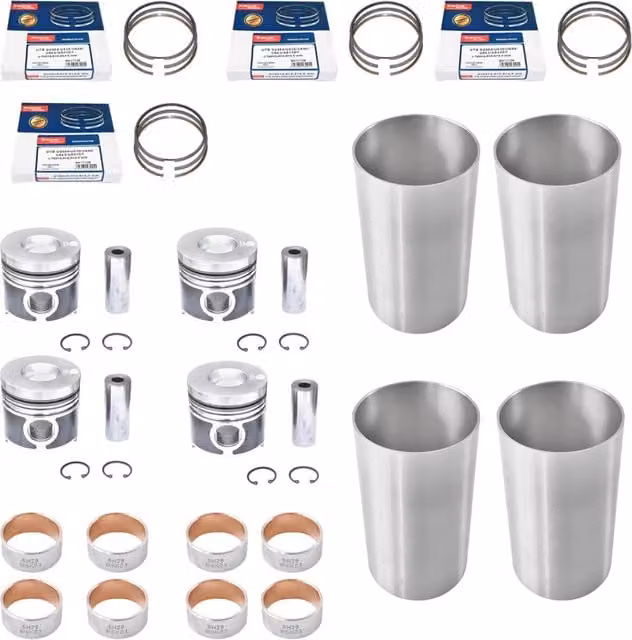 Set motore completo 4 pistoni fi 102mm per UTB U-683, Fiat, New Holland, Case IH, Massey Ferguson