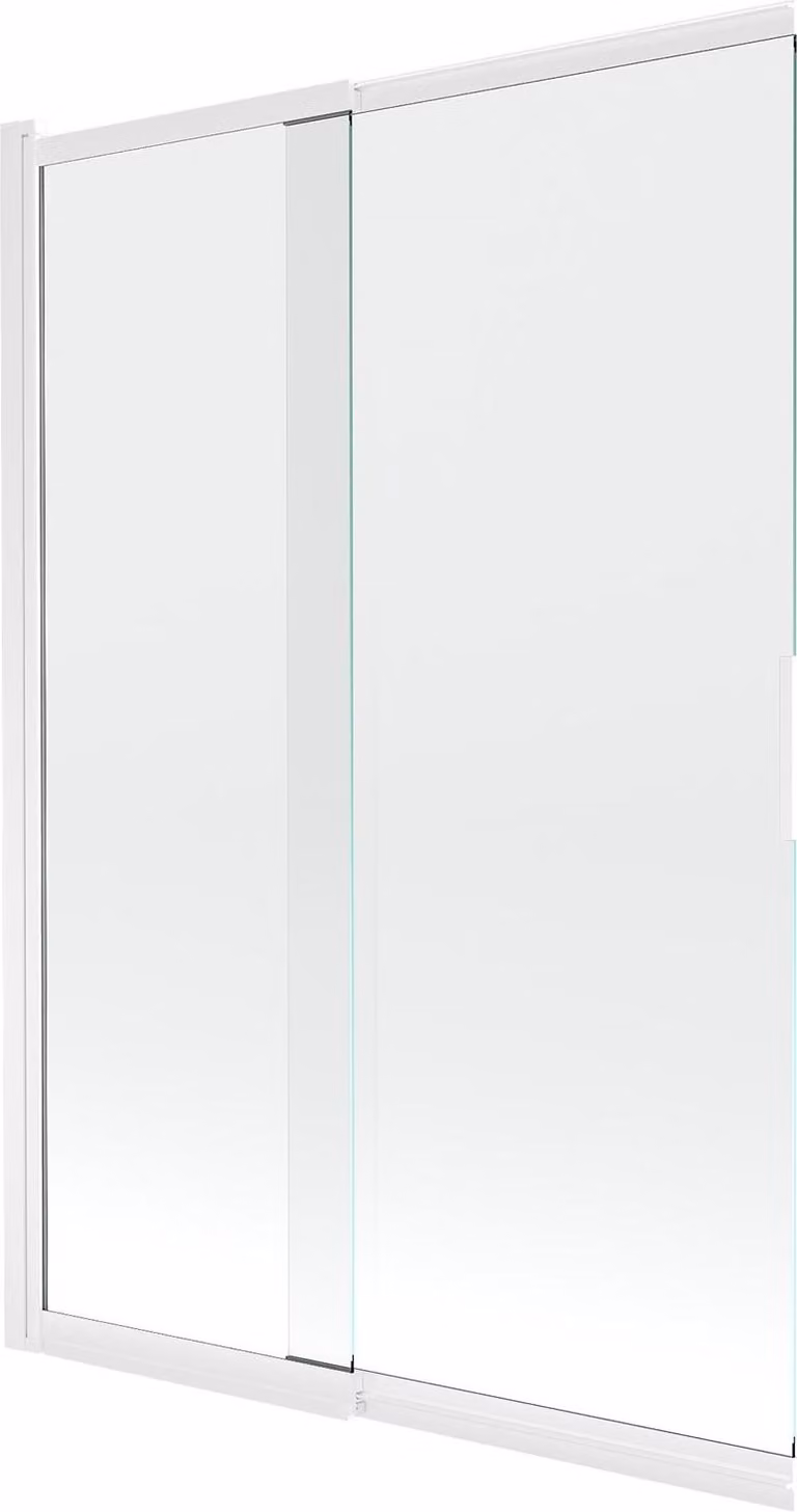 Mexen Fox paravento per doccia a 2 ante scorrevoli 120 x 150 cm, trasparente, bianco - 891-120-002-20-00