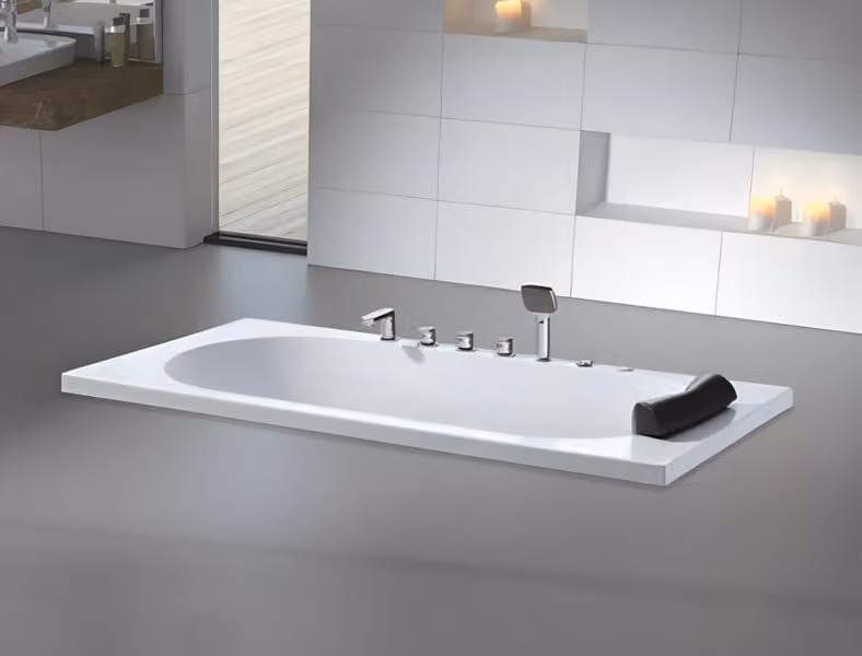 Massagebadewanne Badewanne Whirlpool Blubberbad Spa-Bad Whirlwanne 180x85 cm