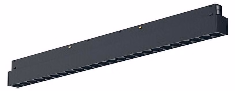 Modulo Lineare LED 24W 48V Antiabbaglio 4000K Dimmerabile per Binario Magnetico - Gealuce GFA1291ND - Struttura in Alluminio Nero