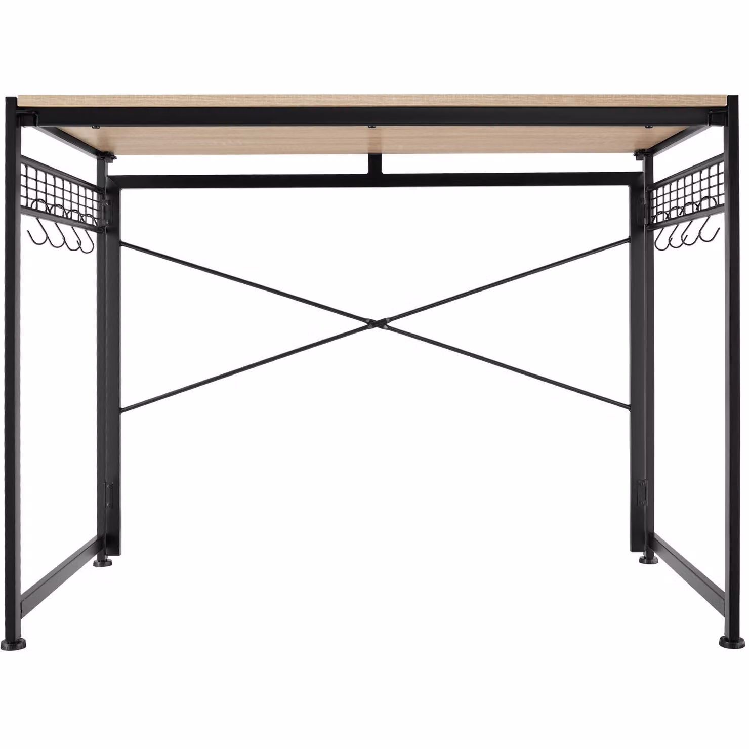 Scrivania pieghevole TecTake in stile industriale con piano in rovere e finitura opaca, L: 102 cm, P: 51 cm, H: 77 cm – 3