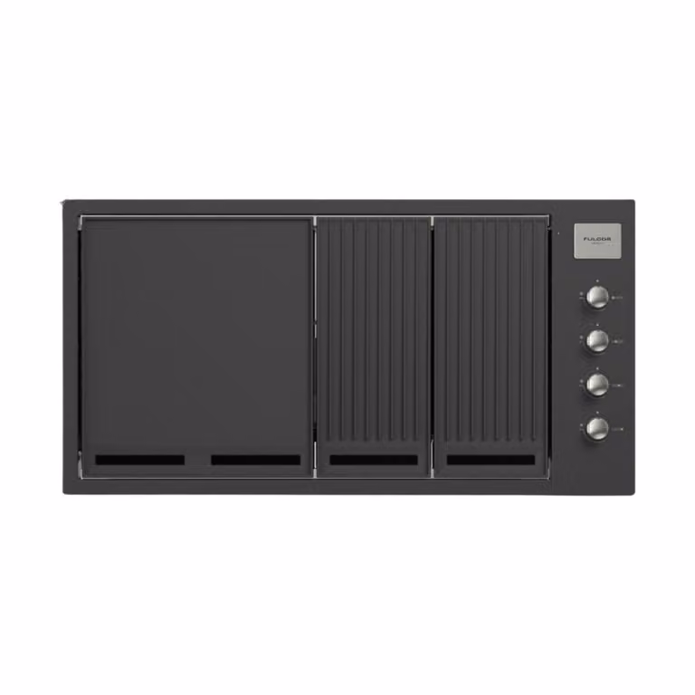 Barbecue a gas Professional Outdoor Fulgor nero, da incasso in acciaio inox, 90 cm