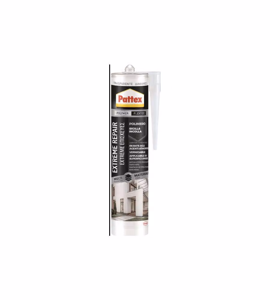 Sigillante Pattex Extreme Repair in polimero MS trasparente e verniciabile