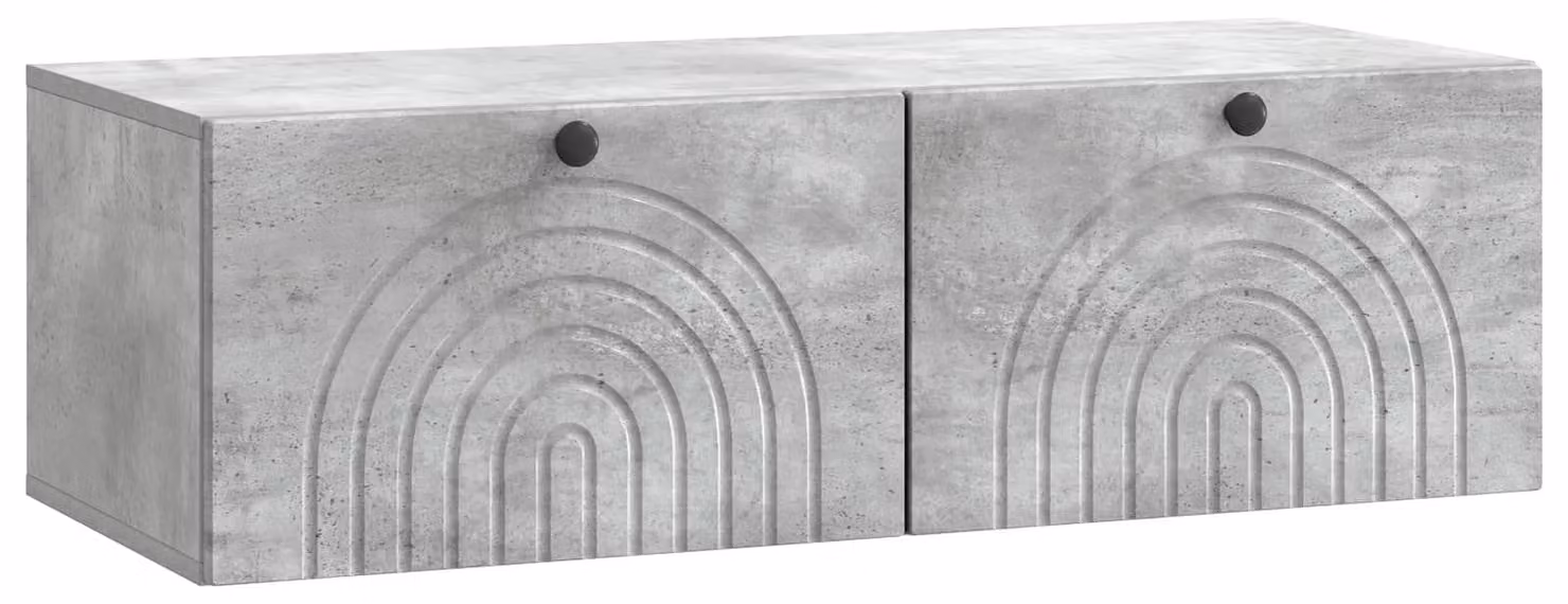 Mobile Porta TV da Muro Grigio Cemento 99 x 41 x 30 cm
