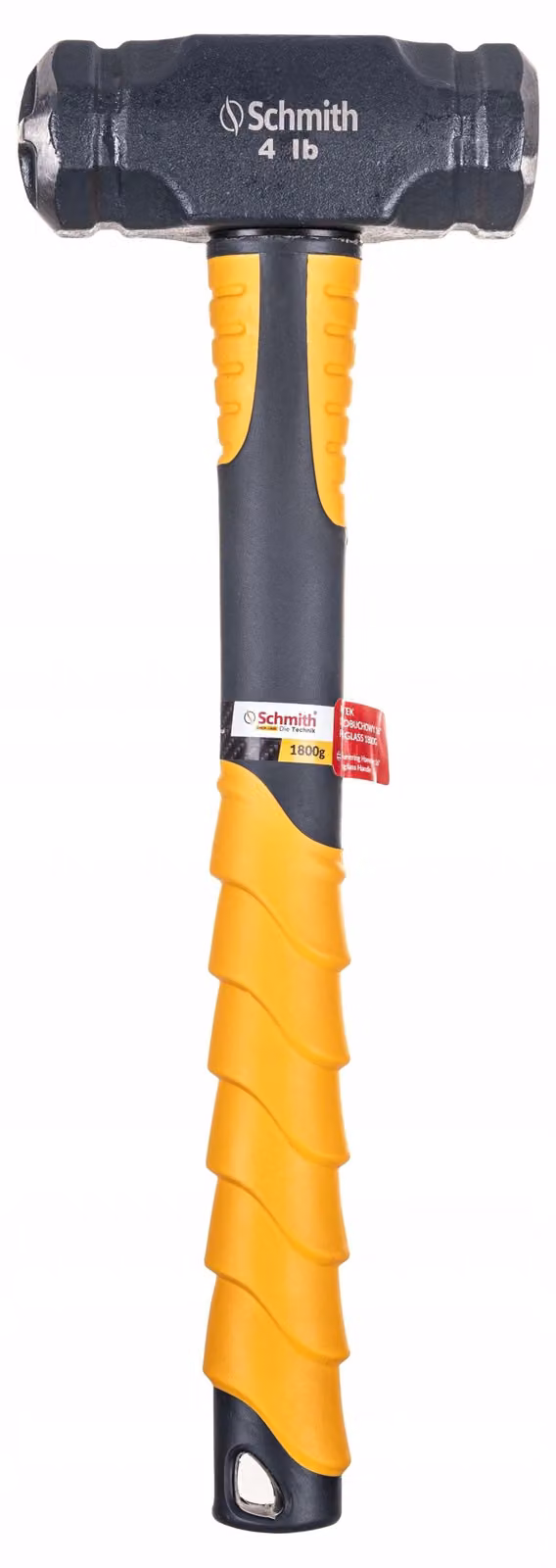 Martello Schmith Fäustel, lunghezza 16 pollici, peso 1800 g, con manico in fibra di vetro. Attrezzo professionale per artigiani, edilizia, officina e industria