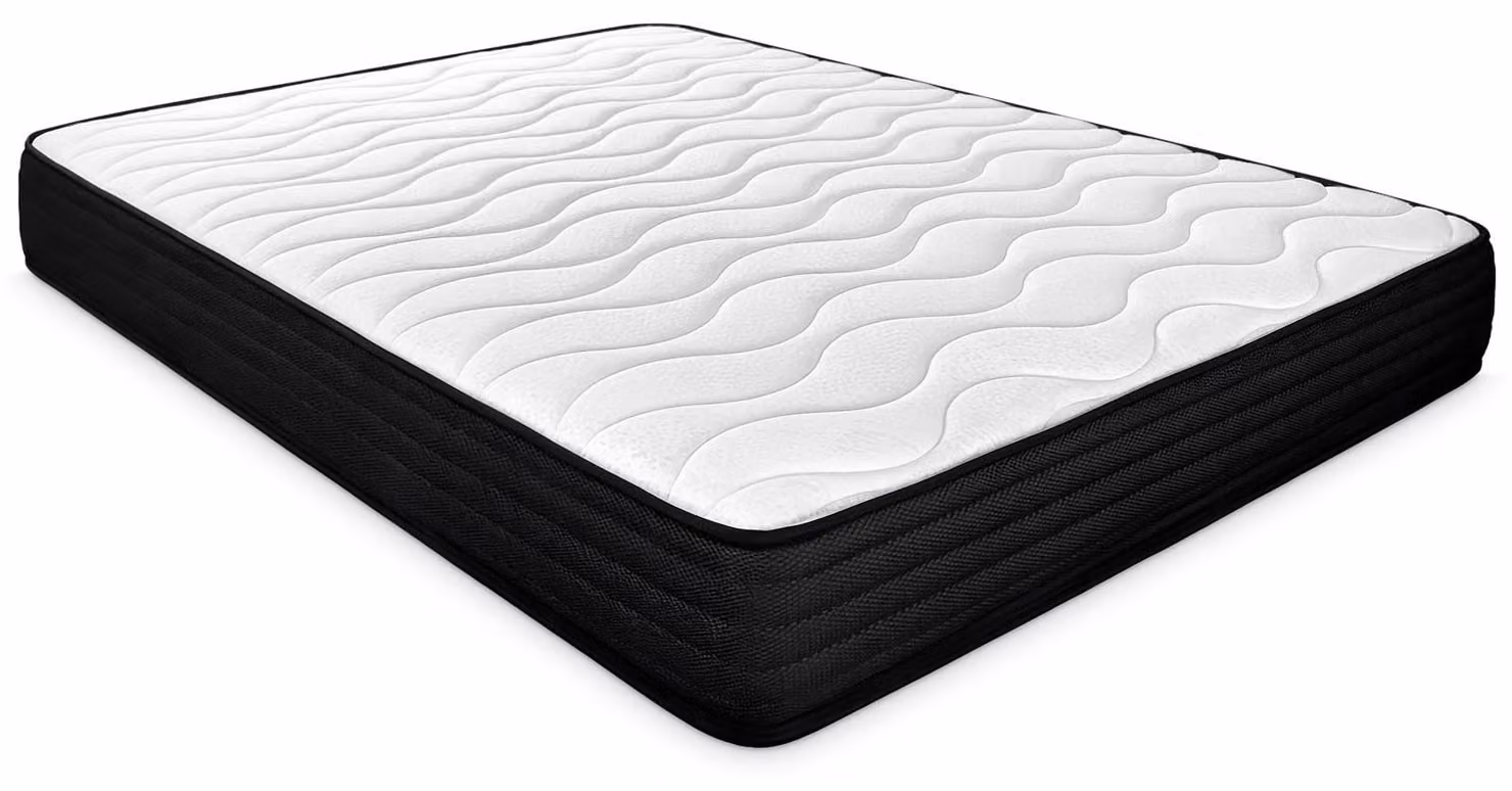 Materasso in memory foam, reversibile, 23 cm di spessore, colore bianco, dimensioni 105x180 cm