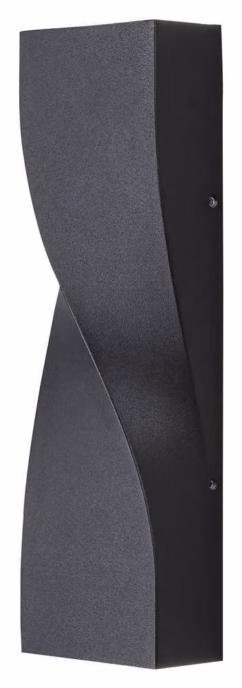 Rabalux 8154 Follina lampada da parete per esterni, 11W, 4000K, 530lm, nero, bianco neutro, IP65, 26cm