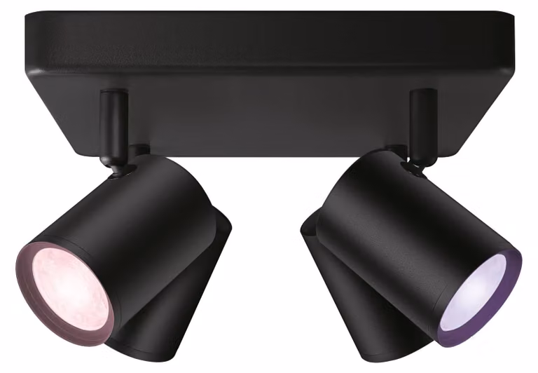 Philips Wiz Colors 8719514554573 IMAGEO 4xGU10 4x5W/345lm 2200-6500K+RGB nero