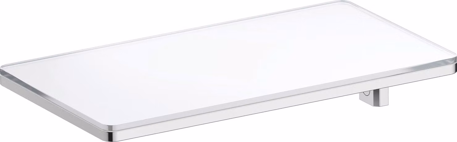 Duravit tablette pour barre de douche, 210x115x60mm, chrome, 41000610, 41000610