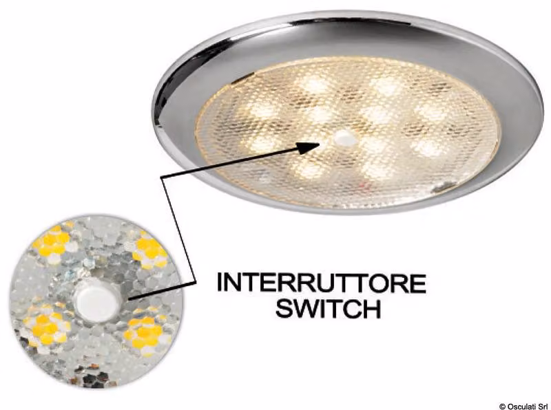 Plafoniera Procion colore nichel satinato interruttore , 1 pezzo