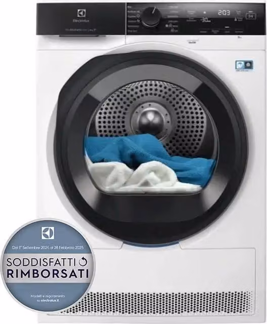 Asciugatrice Electrolux EW7H48GY Serie 700 con Pompa di Calore, 8 kg, Classe B, Wi-Fi, L 59,6 cm x P 63,6 cm x H 85 cm, Bianco e Nero – 2