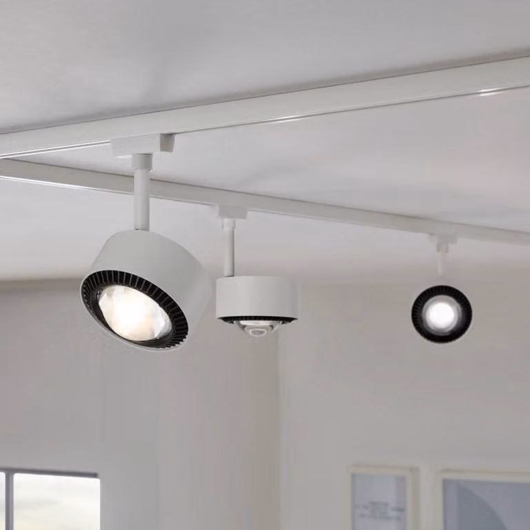 Paulmann Paulman URail faretto LED Aldan, bianco segnale, White Switch Aldan, Bianco / Opale, Soggiorno / Sala da pranzo, Metallo, Moderno