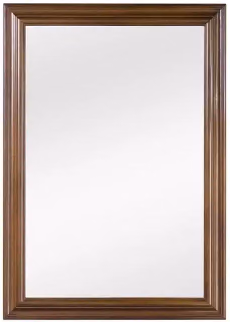 Specchiera in legno tinta noce rettangolare misure: 49 x 69 x 3 - Mobili 2G