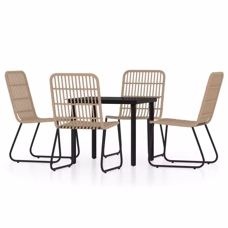 Set Mobili da Pranzo per Giardino 3 pz Rovere