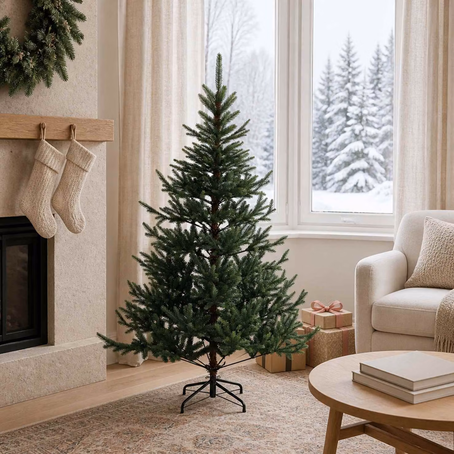 vidaXL Albero di Natale Artificiale con Rami Pieghevoli 150 cm