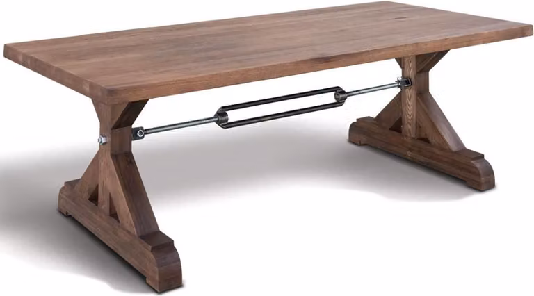 Tavolo da pranzo di design industriale Casa Padrino - Tutti i colori e le dimensioni - Tavolo da cucina in legno massiccio - Mobili per la sala da pranzo