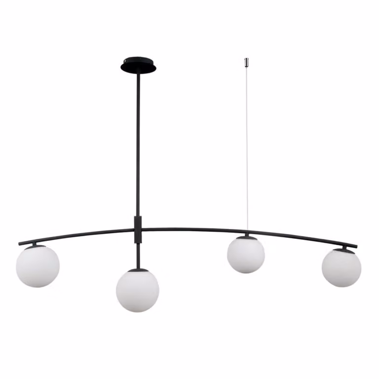 Italux Senai lampadario moderno nero PND-31322-4A-SB
