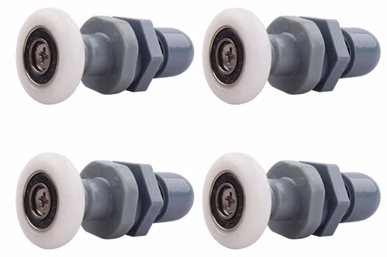 Solidchoice - Set di 4 rulli per porta doccia, con elevata capacità di carico