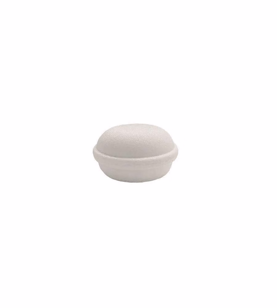 Masidef Fermaporta Adesivo Bianco 2 Pezzi Fissaggio Pavimento 34 mm