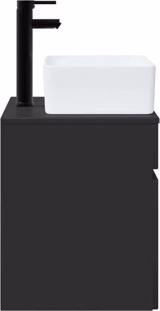 Mobile Lavabo | Armadio Lavabo da parete Nero 49 x 41 x 63 cm