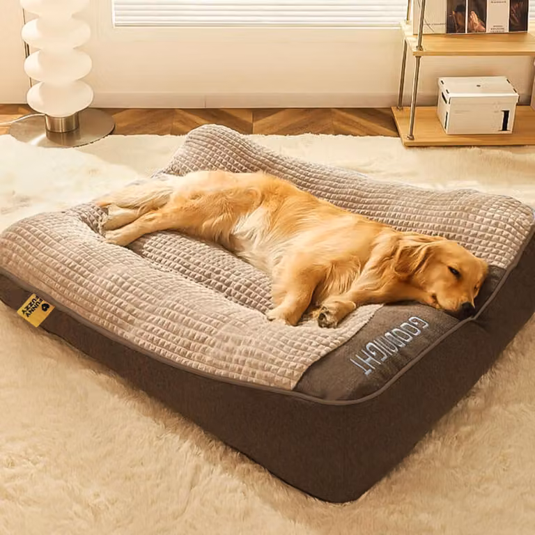 Cuccia ortopedica per cani, divano ergonomico, taglia 3XL, colore marrone, dimensioni: 120 x 95 x 21 cm