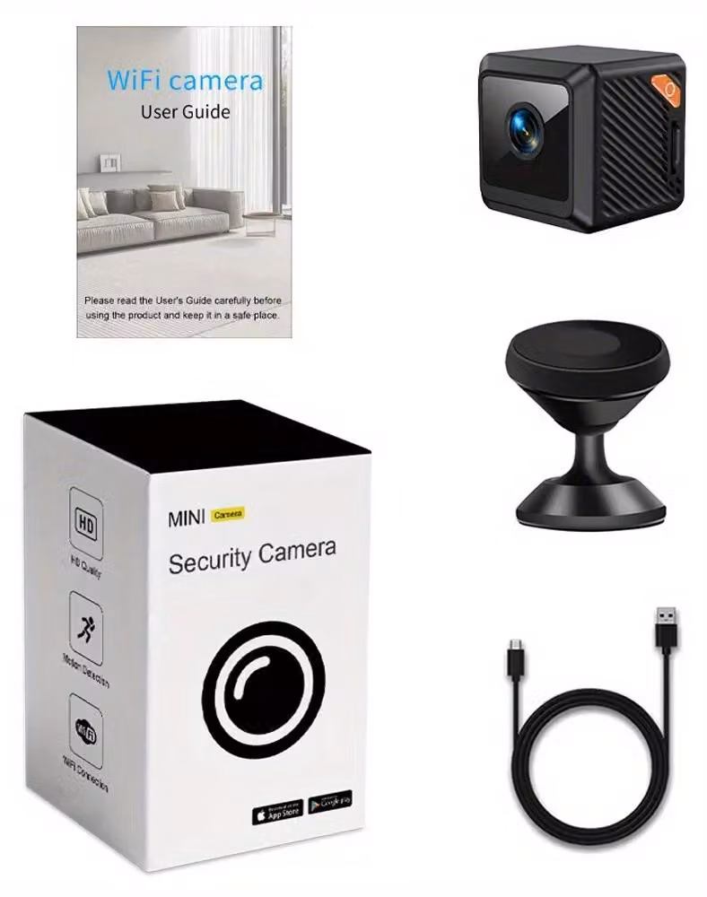 Telecamera di sorveglianza, qualità video 1080P, connettività Wi-Fi, confezione 1