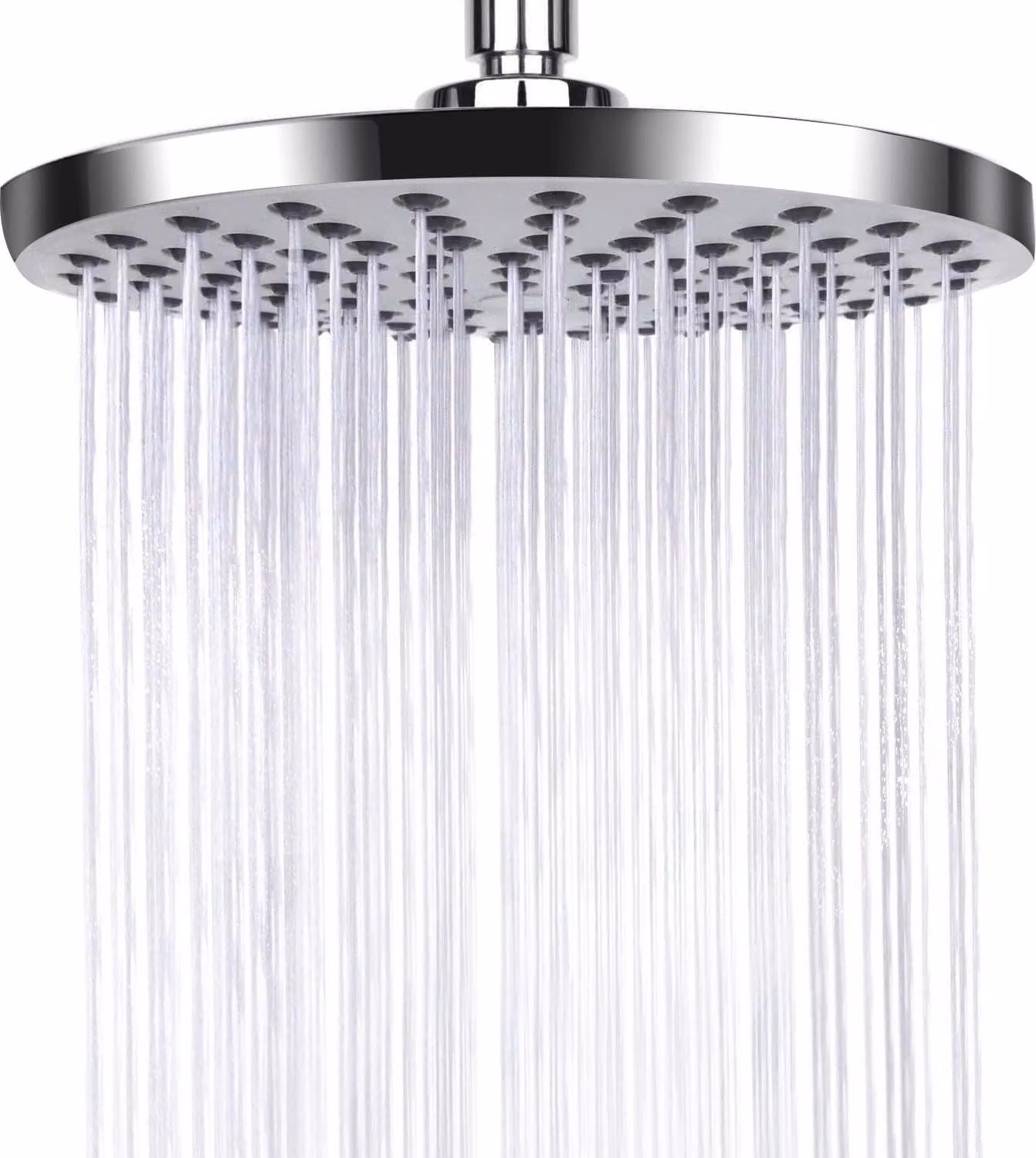 Testina doccia a pioggia - Doccia a cascata - Testina doccia regolabile - Risparmio idrico - Con ugelli anticalcare - Doccia a cascata in acciaio inossidabile