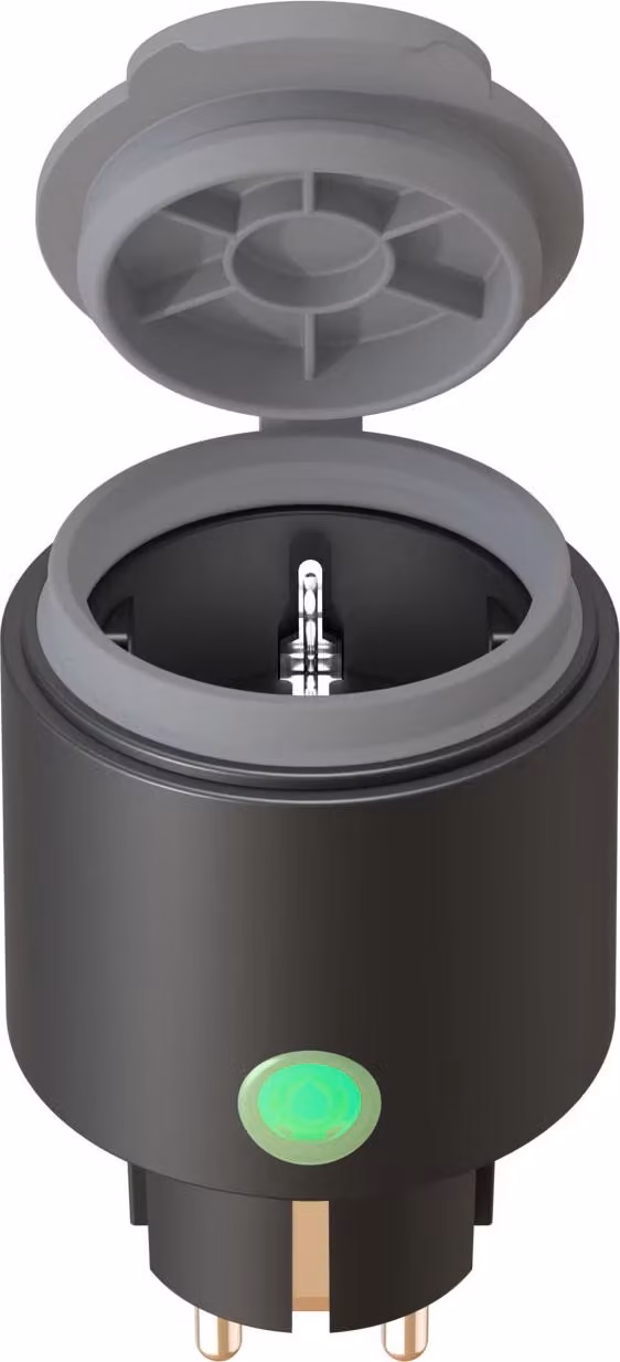 Presa da esterno intelligente Calex, Bluetooth, 16 A, IP44, nera