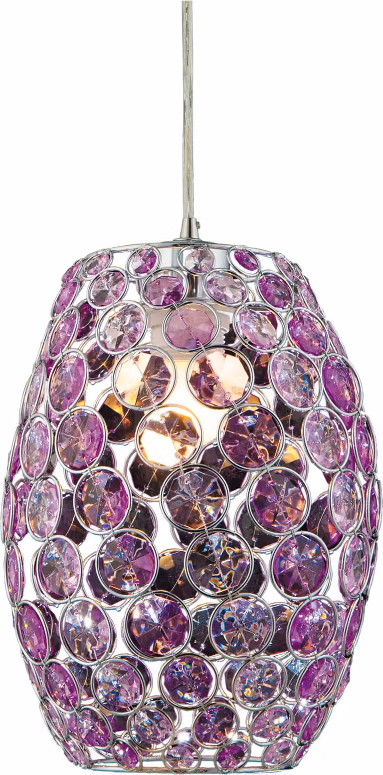 Candellux CORN lampada a sospensione in cristallo 31-92536 cromo
