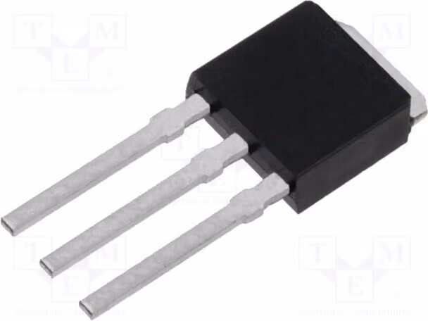 3x Transistor: N-MOSFET, 38W, IRLU024NPBF, transistor a canale N, montaggio a foro passante, 17A, 55V, unipolare