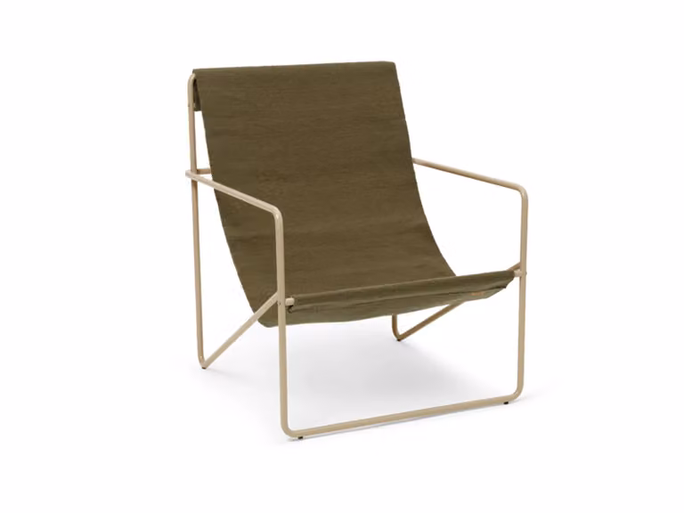 Desert Sedia Lounge Telaio Color Cashmere