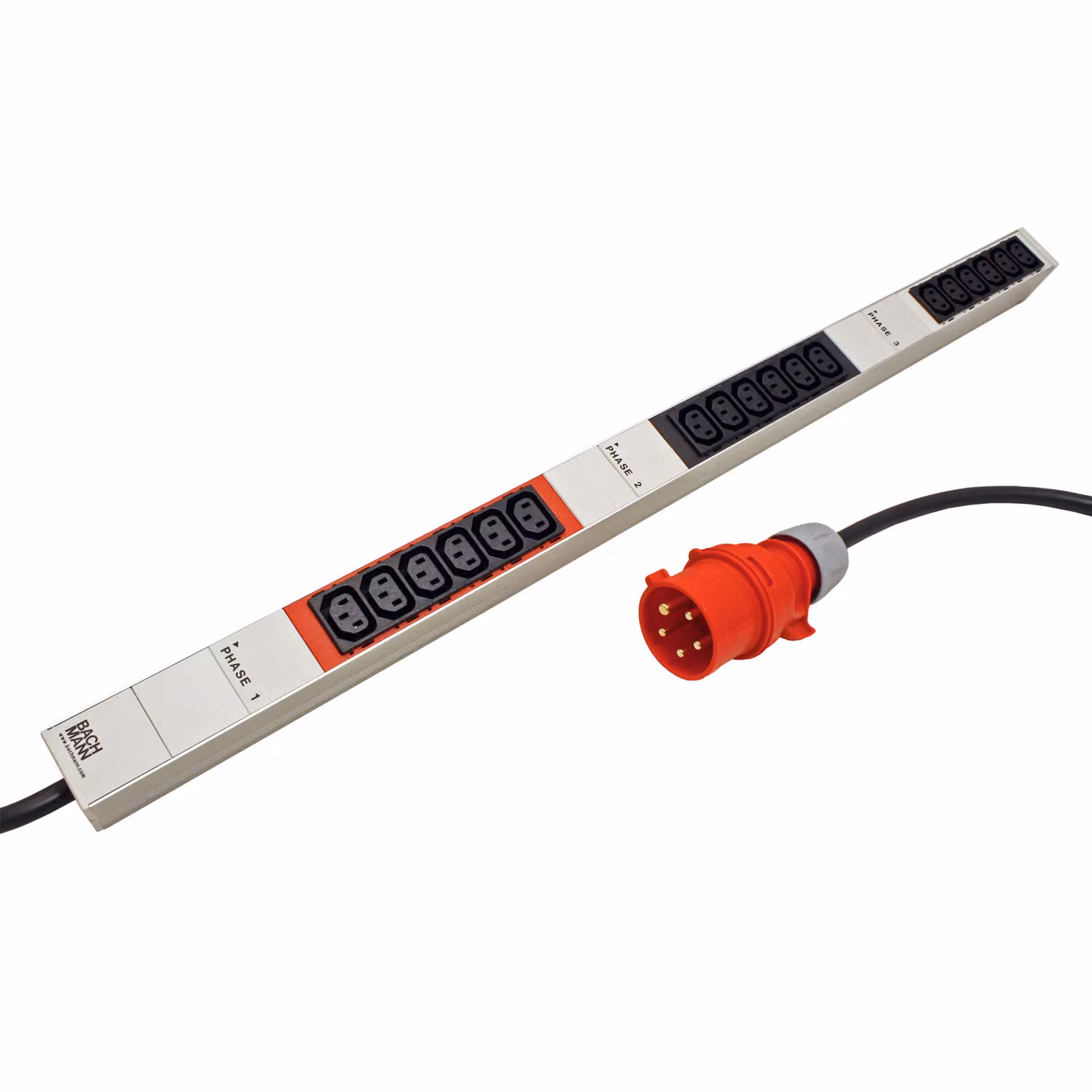 Bachmann Zero U-Space IT PDU Basic - Unità di distribuzione dell'energia (installabile a rack) - 400 V - ingresso, ingresso CEE 7/7 -
