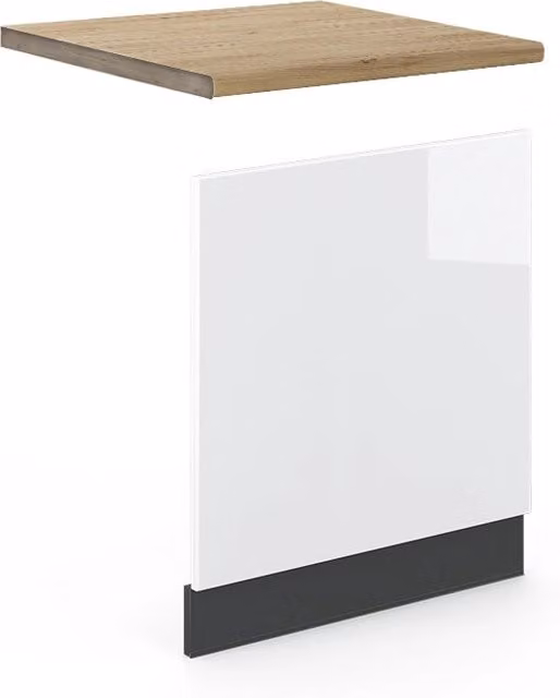 Pannello frontale Vicco Fame-Line Bianco lucido e Antracite, Larghezza: 60 cm