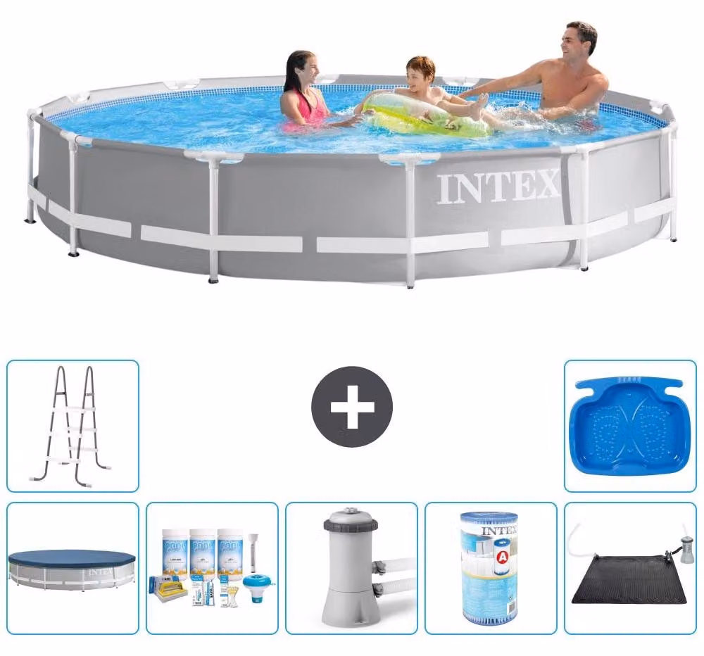 Struttura per piscina a forma di prisma - 366x76 cm - composta da 8 elementi - modello S31914