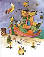 Il calendario dell'Avvento di Janosch La nave di Natale