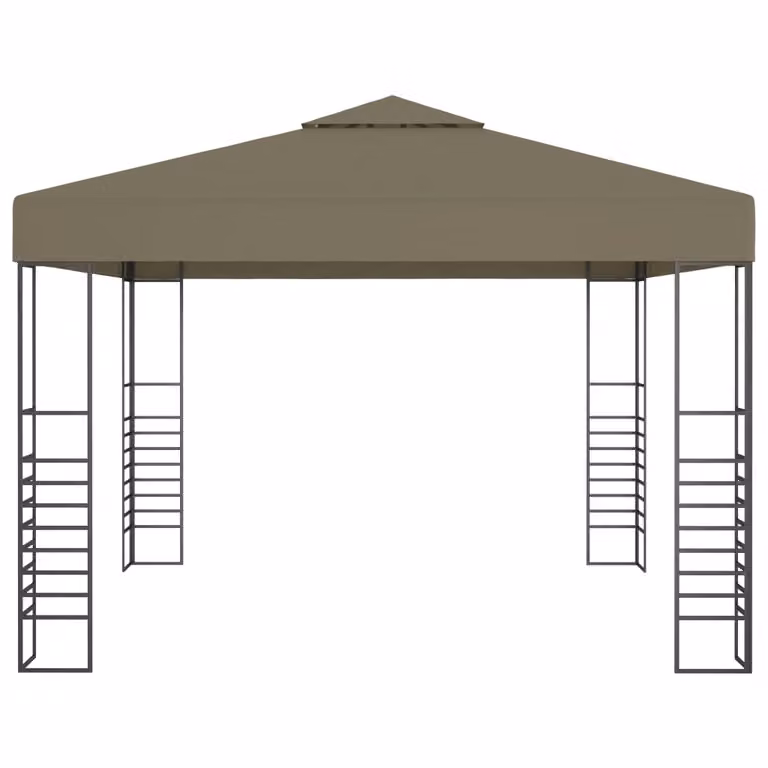 Gazebo da Giardino 3x3 m Grigio Talpa 180 g/m²