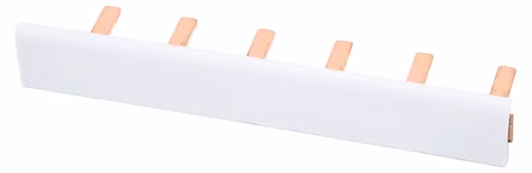Interruttore automatico a sbarra, 6 poli, rivestito in PVC, barra di rame