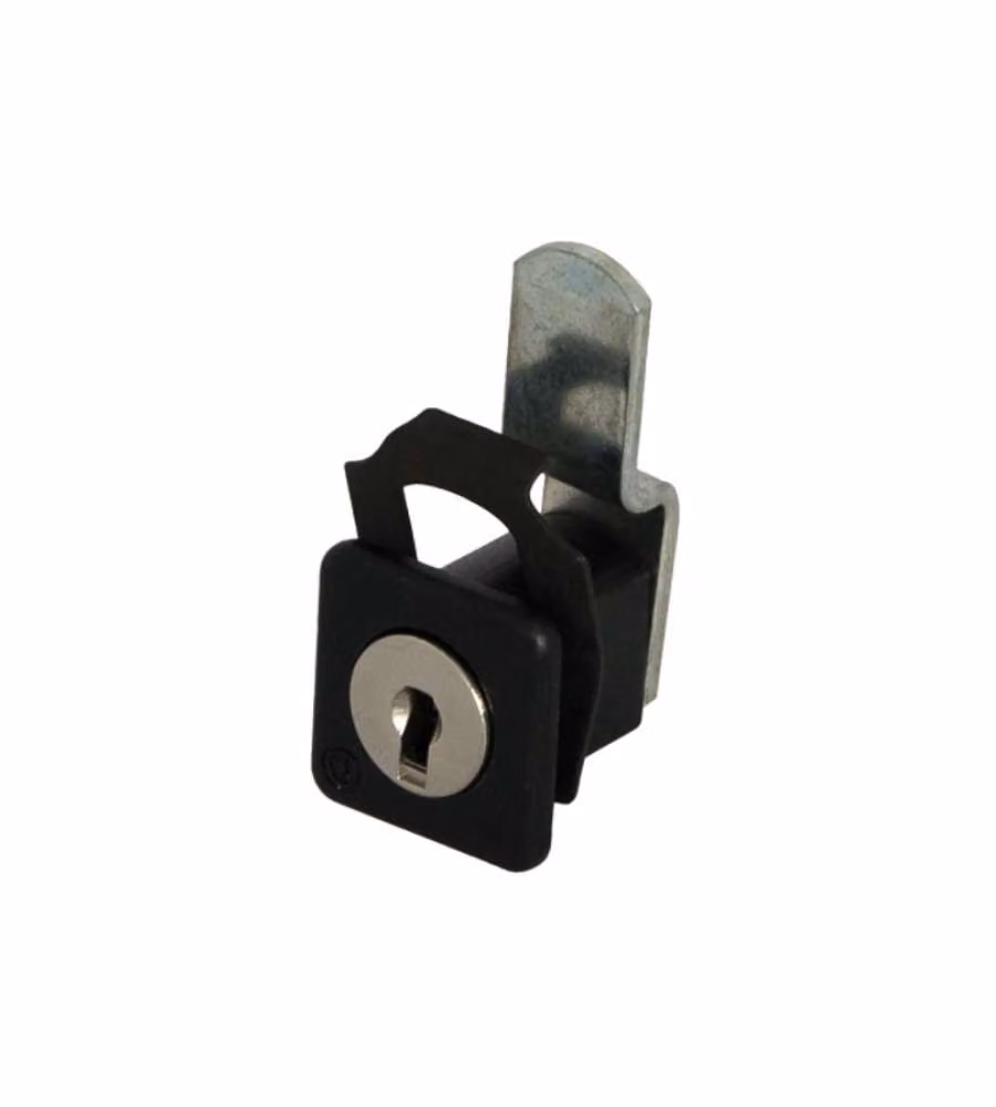 OMR Cilindro Metallo Pressofuso Nero DX con 2 Chiavi - 21,7x21,7 mm
